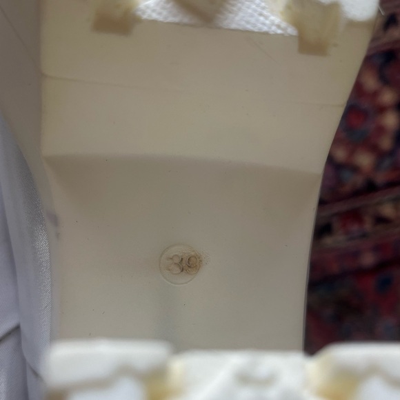 Chunky Platform Slip On Shoes! Shiny White. Size 39 - Picture 10 of 10